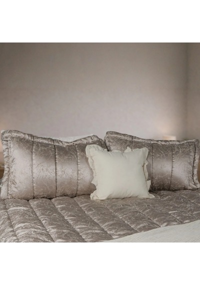 Luna Bueno Glory Pearl Silver Çift Kişilik Yatak Örtüsü Çok Renkli