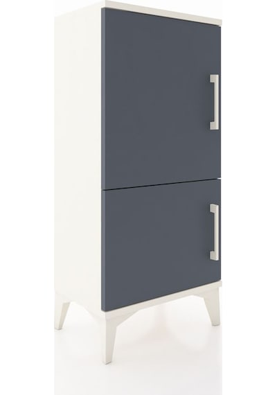 Arges Komodin 3 Raflı 2 Kapaklı 44x30x96 Aytaşı-antrasit Aytaşı