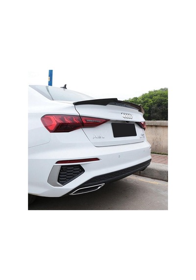 Audi A3 Sedan 2021+ Piano Black Boyalı M4 Yarasa Spoiler