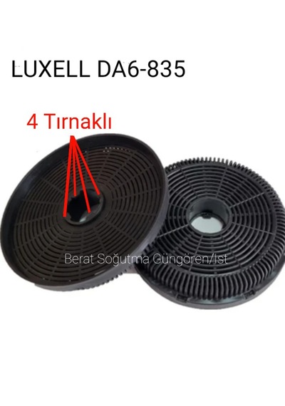 Luxell Uyumlu Davlumbaz Bacasiz Kullanim Için Karbon Fltre Model