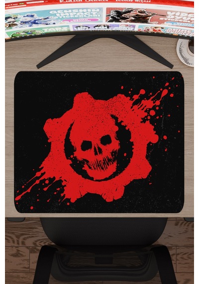 Gears Of War Kaymaz Dikişli Kauçuk Oyuncu Mousepad V2 - 48x40 Xl Gaming Mouse Pad Fare Altlığı