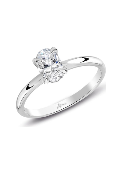 Lilarote 0.50 Ct Pırlanta Oval Tektaş Yüzük