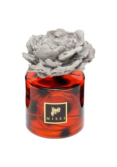 500 Ml Kahverengi Leopar Desenli Cam Şişe Seramik Taşlı Dark Amber Oda Kokusu Abundance Prosperity