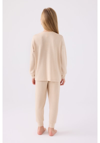 U.s. Polo Assn Kız Çocuk Krem Pijama Takımı Us1987-c-v1 KREM
