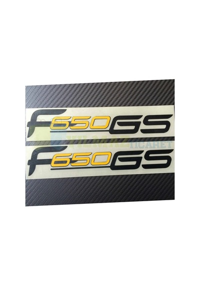 Bmw F650 Gs Motosiklet Araba Oto Etiket Çıkartma Motor 2 Ad 25 X 5 Cm-Görseldeki Sabit Renk