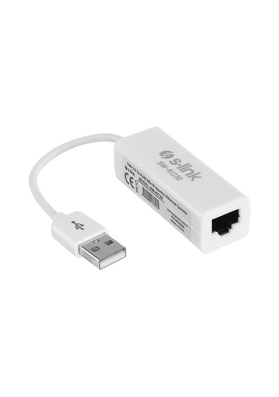 S-lınk Sw-kc30 Usb 2.0 To Rj45 Win10 Uyumlu Ethernet Çevirici Adaptör