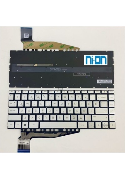 Hp M46023-141 M46024-141 Notebook Klavye Gümüş Aydınlatmalı Tr
