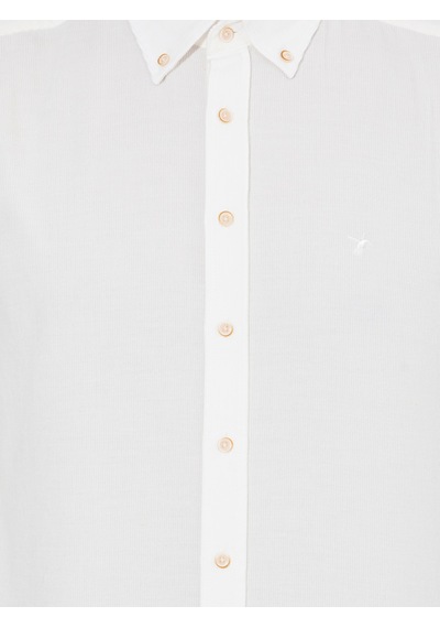 Cacharel Ekru Slim Fit Uzun Kollu Gömlek 15469610