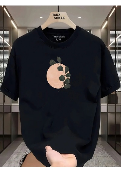 Startmore Unisex Bahar Mevsimi T-shirt Siyah