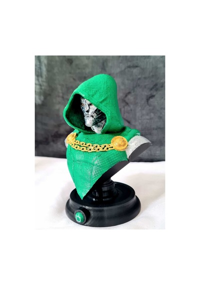 3d Dr Doom Büst Figür / Marvel Comics / Avengers -15 Cm / Dr Doom/fanart