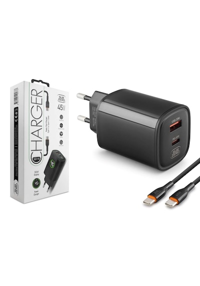 Subzero Sg115 45w Usb/pd Type-c To Type-c Turbo Siyah Şarj Aleti