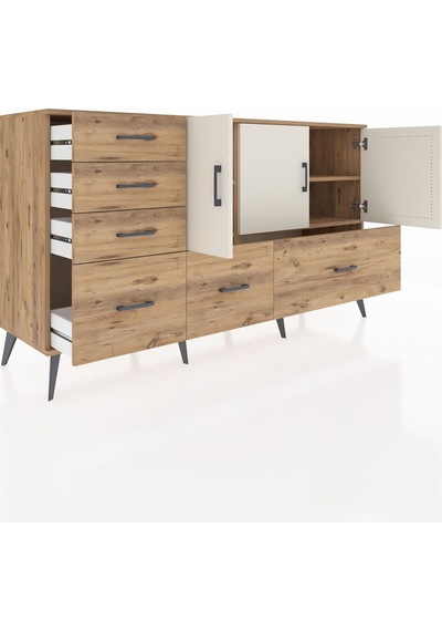 Hyperion Konsol 4 Raflı 6 Çekmeceli 3 Kapaklı 176x44x99 Çam-aytaş Çam-aytaşı/çam Hyperion Konsol 4 Raflı 6 Çekmeceli 3 Kapaklı 176x44x99 Çam-aytaş Çam-aytaşı/çam