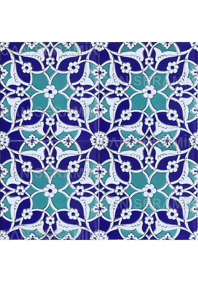 Can Seramik – 20x20 Cm. Cç-80 Kütahya Çini Karo 5' Li 1 Paket