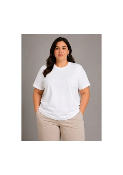 Butik İstanbul Battal Big Size Basic Tişört Bisiklet Yaka Rahat Kalıp T-shirt - Beyaz Butik İstanbul Battal Big Size Basic Tişört Bisiklet Yaka Rahat Kalıp T-shirt - Beyaz