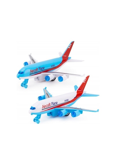 Sürtmeli Oyuncak Yolcu Uçağı - 16 Cm Model Uçak - Eğitici Çocuk Oyuncağı