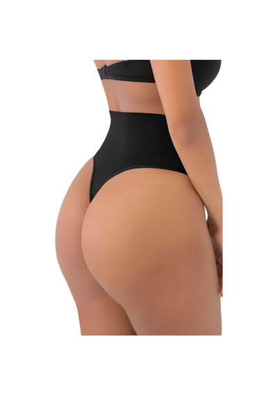 Uniquetrenders Kadın Lazer Kesim Ve Toparlayıcı String Korse Siyah