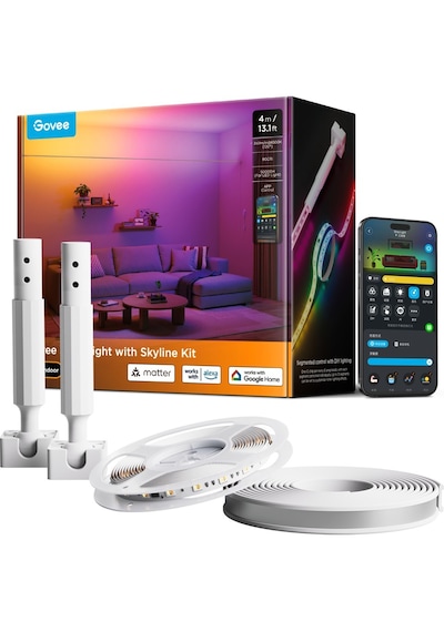 Govee Rgbıcww Skyline Duvarlar Arası Kesilebilir Led Şerit - 4 Metre - H61b83h1 RGB