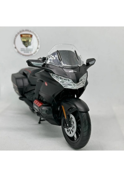 Honda Goldwing Dct Siyah 1:12 Diecast Motosiklet Model Lisanslı Metal Maket Oyuncak & Biblo