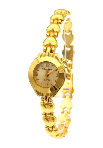 Kalpli Yuvarlak Gold Vintage&retro Saat Sarı