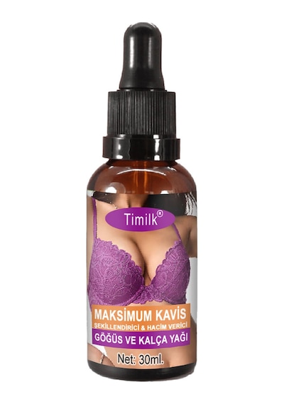 Timilk Maxcuve Kadınların Göğüslerine Özel Tasarlanmış İrisıkı Günlük Şekillendiricimasaj Yağı 30ml