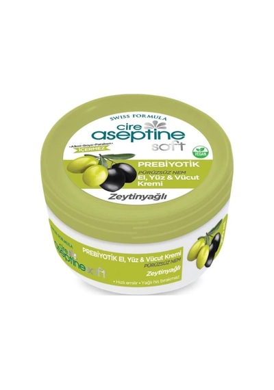 Cire Aseptine Soft Prebiyotik Zeytinyağlı El, Yüz Ve Vücut Kremi 200 Ml