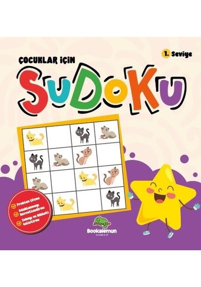 Çocuklar İçin Sudoku 1.Seviye- Bookalemun Yayınları