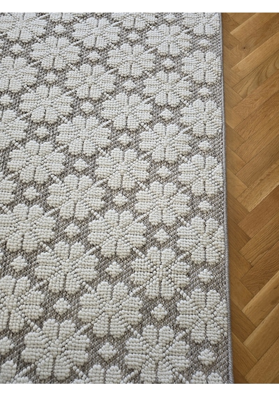 Elvey Home Monaco 221 Krem A.gri İskandinav Sisal Bukle Bohem Yumuşak Özel Ölçü Salon Koridor Mutfak Halısı 0221-krem/a.gri