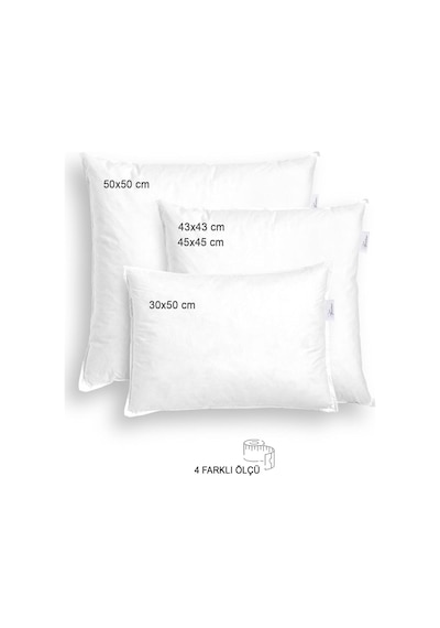 Vionel Home Premium Kare Kırlent İç Yastık 1.kalite Elyaf Dolgulu Oyuncu Koltuk Yastığı 2, 50x50 Diğer