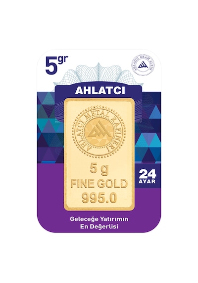Ahlatcı Kuyumculuk 24 Ayar Külçe Altın 5 G