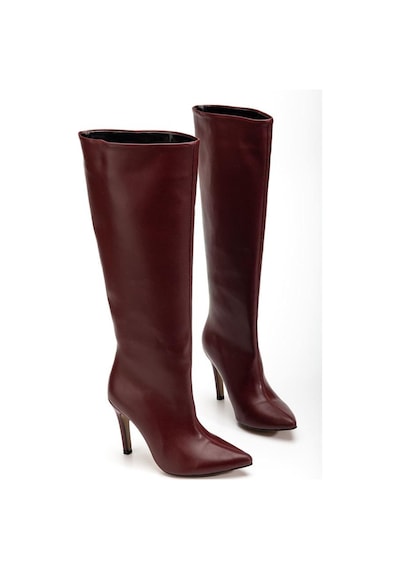 Alemdarshop Syt-2004 Bordo Günlük Bayan Çizme B.bordo