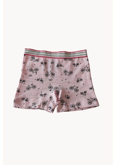 Arma Yıldız Karışık Renkli Kız Çocuk Desenli Boxer 3'lü Paket Pamuklu Likralı Çok Renkli