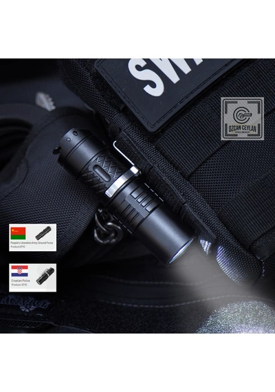 Klarus Xt1c Compact Dual-switch Taktik Fener Siyah