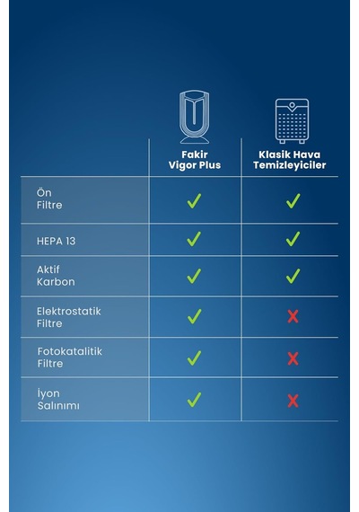 Vigor Plus Hava Temizleyici Çok Renkli