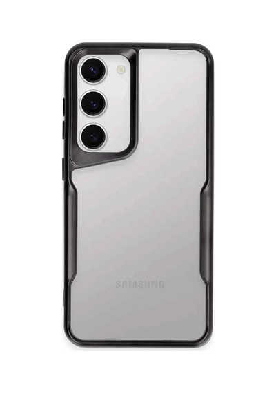 Samsung Uyumlu Galaxy S23 Uyumlu Kılıf Boyi Silikon Kapak - Siyah