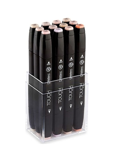 Touch Twin Marker Seti 12 Renk Ten Renkleri