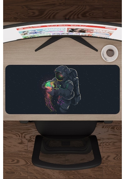 Astronot V3 70x30 Xl Gaming Kauçuk Kaymaz Taban Mouse Pad Fare Altlığı
