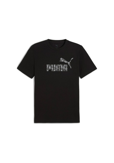 Puma Ess Camo Tee Siyah Erkek Kısa Kol T-shirt SIYAH