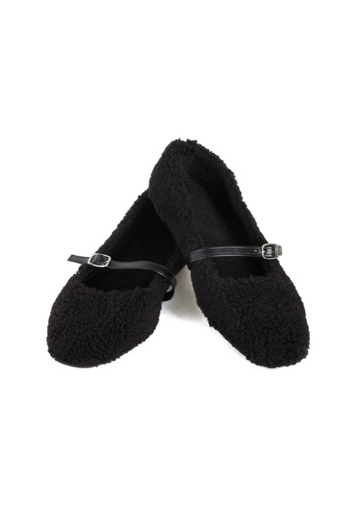 Kadın Şık Peluş Ev Ayakkabısı Babet Panduf Siyah