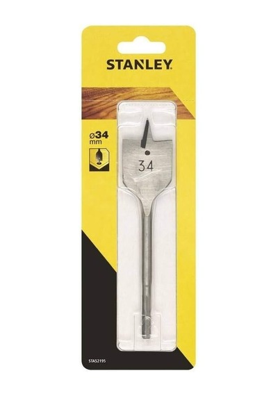 Sta52195 Ahşap Geniş Matkap Ucu, Metalik, 1 Adet, 34 X 154 Mm