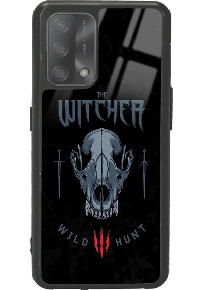 Oppo A74 Witcher 3 Wild Hund Tasarımlı Glossy Telefon Kılıfı Siyah