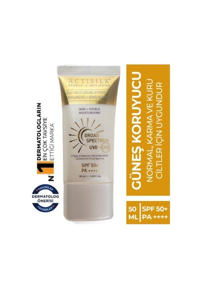 Actisilk Science In  Daily Mousturising Nemlendiricili Koruyucu Güneş Kremi 50 ML