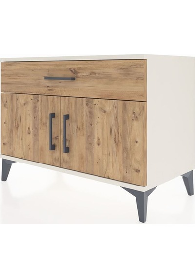 Hyperion Şifonyer Tek Raflı Tek Çekmeceli 2 Kapaklı 88x44x64 Aytaşı-çam Aytası