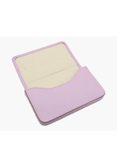 Westpolo Hakiki Deri Unisex Tek Bölmeli Kartlık - Açık Lavanta Pembesi Açık Pembe
