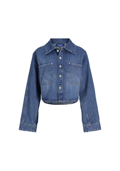 Jack & Jones Kadin Denim Gömlek Ceket - Cana - 12280092 Medium Blue Denim