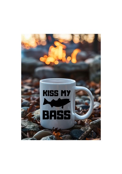 Balık Tutkunlarına Özel Kiss My Bass Esprili Beyaz Kupa Bardak - 330 Ml Çok Renkli - 876200342 Çok Renkli - 876200342 Çok Renkli