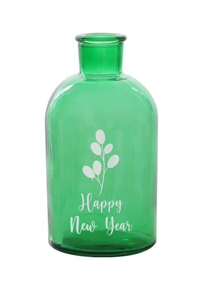 Happy New Year Yeşil Vazo Yeşil Yeşil