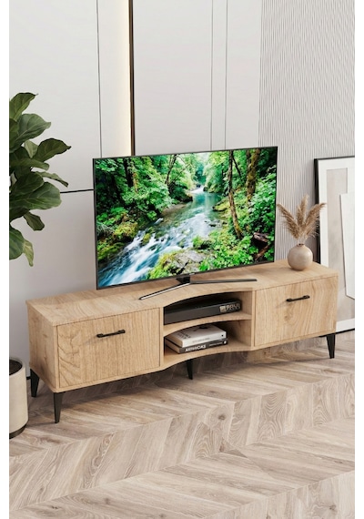 Bej Renk Suntalam Tv Sehpası 160x35 Cm
