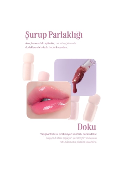 Clio Pigmentli Parlak Bitişli Dolgunlaştırıcı Lip Gloss Clıo Volumate Gloss 204 Blushed Candy