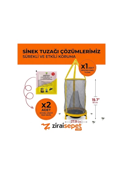 Ziraisepet Profesyonel Karasinek Tuzağı & Sinek Kapanı