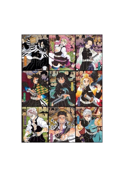 Anime- Demon Slayer 1 No Desenli 9 Lu Fotokart Seti